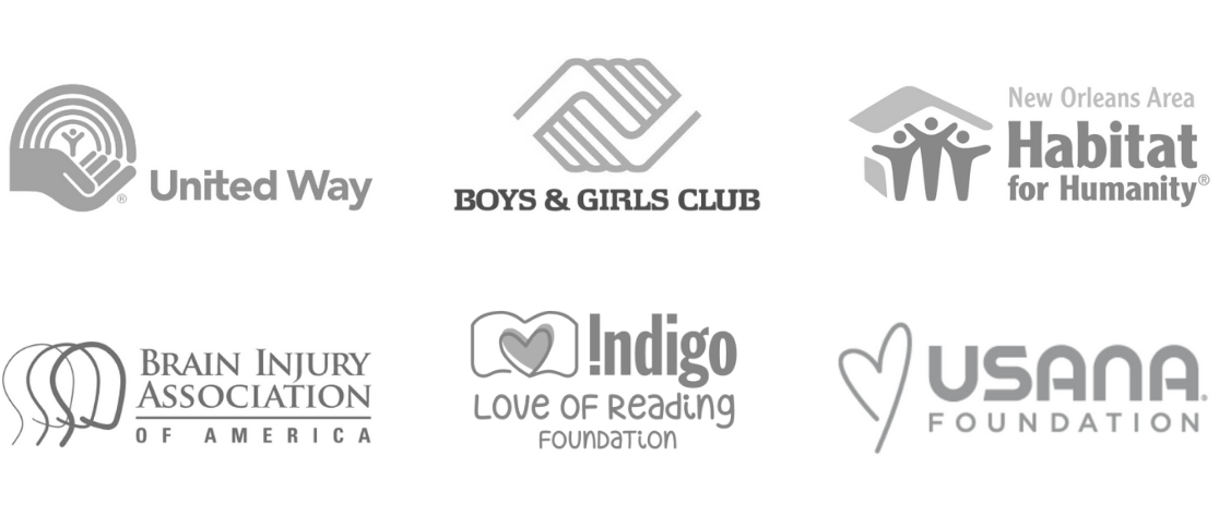 Givecloud trusted by United Way, Boys and Girls Club, Habitat for Humanity, Brain Injury Association of America, Indigo Love of Reading Foundation and Usana Foundation.